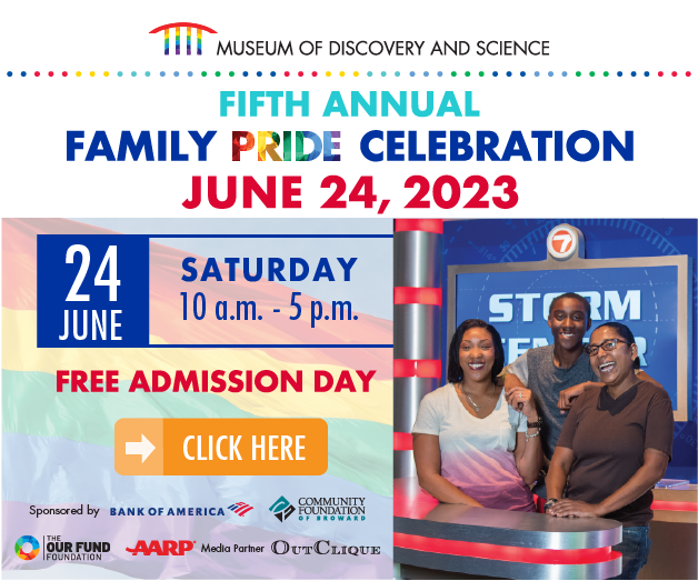 Museum of Science and Discovery Side Banner Pride 2023